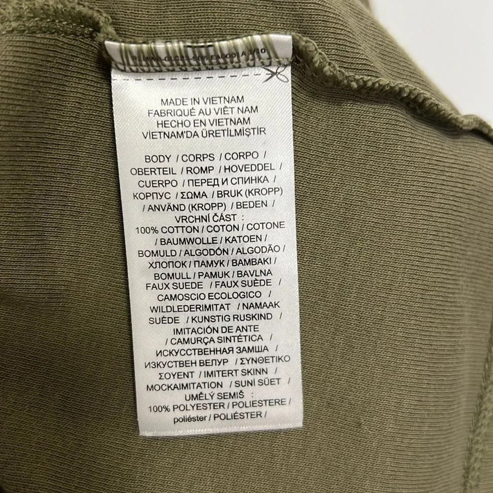 LAUREN RALPH LAUREN Army Green Brown Elbow
Pad Long Sleeve Top Size Large - Picture 6 of 9
